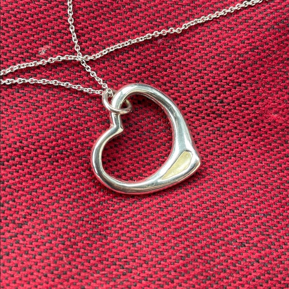 Tiffany & Co. Sterling Silver Chain open heart - Picture 1 of 13